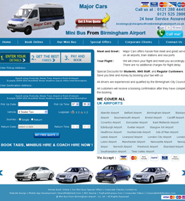 Mini Bus From Birmingham Airport - CMS Enabled Web Design 