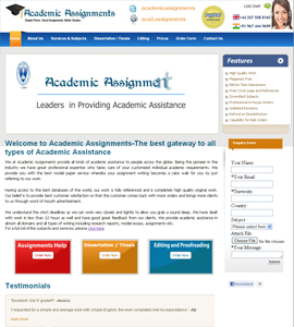 Academic Assignments Online Brochure Web Design 