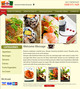 Apni Rasoi Continental Takeaway Website Development	 