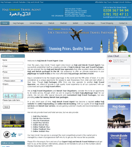 Hajj Umrah Travel Agent Affordable Website Design Service 
